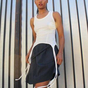 Geel Caresser Tank Top in White Size Large
